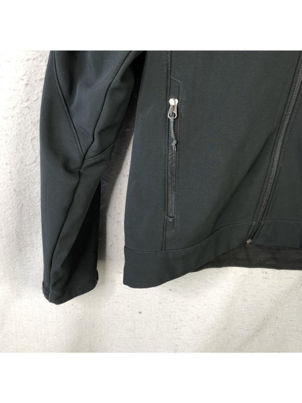 The North Face Softshell Jacket Mens Small Black Apex Full Zip Windbreaker - Picture 9 of 15